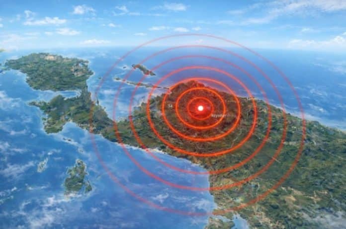 Gempa Mengguncang Papua Berkekuatan Mangnitudo 5,7 Papua